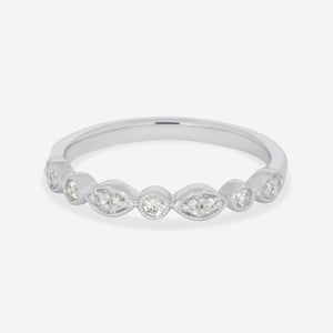 ESTHER | Diamond Wedding Ring in 18ct White Gold