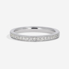 Eternal - Millgrain edge diamond wedding ring