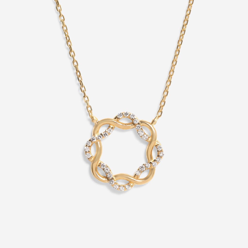 Eternal Twist Necklace | 9ct Gold