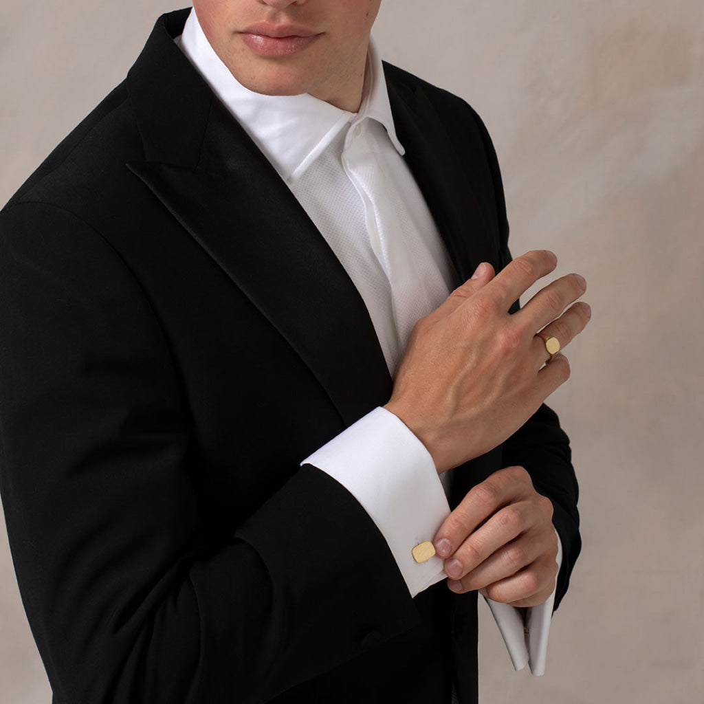 Ethan - 9ct Gold Cuff Links | Free Engraving - Cufflinks