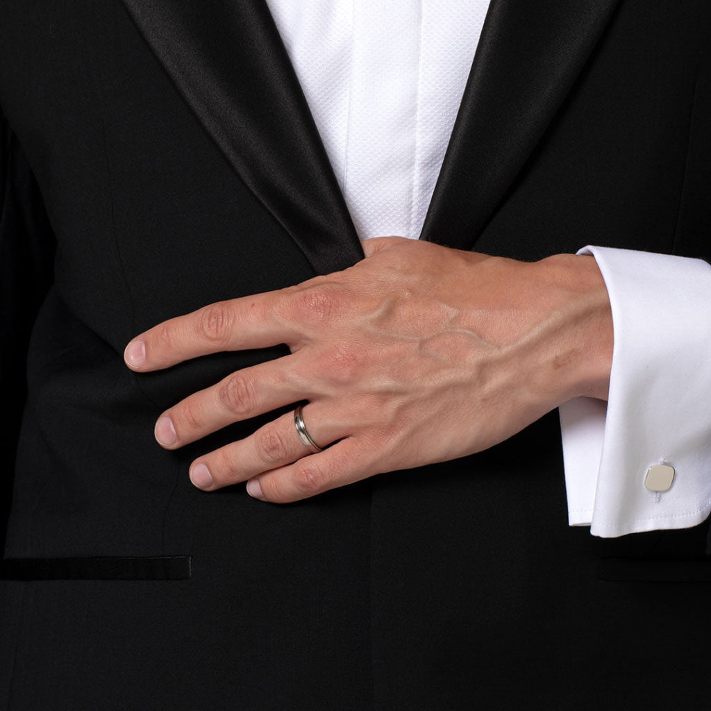 Ethan - Sterling Silver Cuff Links | Free Engraving