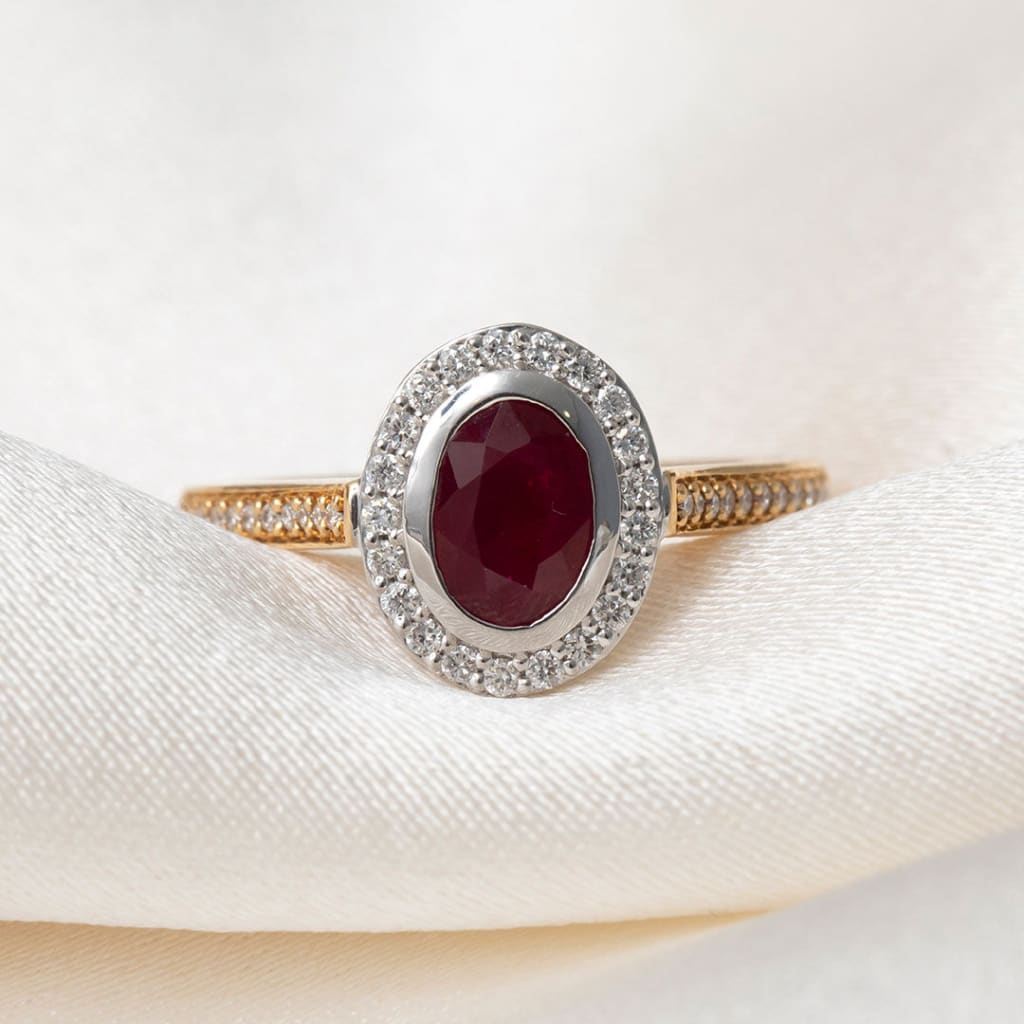 EVA | Ruby Diamond Ring - Rings