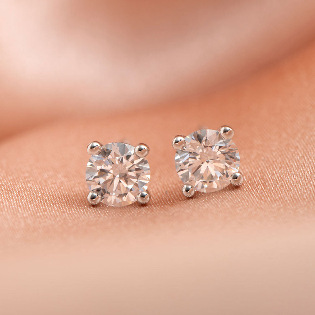 Eve - Diamond Studs 18ct White Gold 0.50ct | Lab Grown