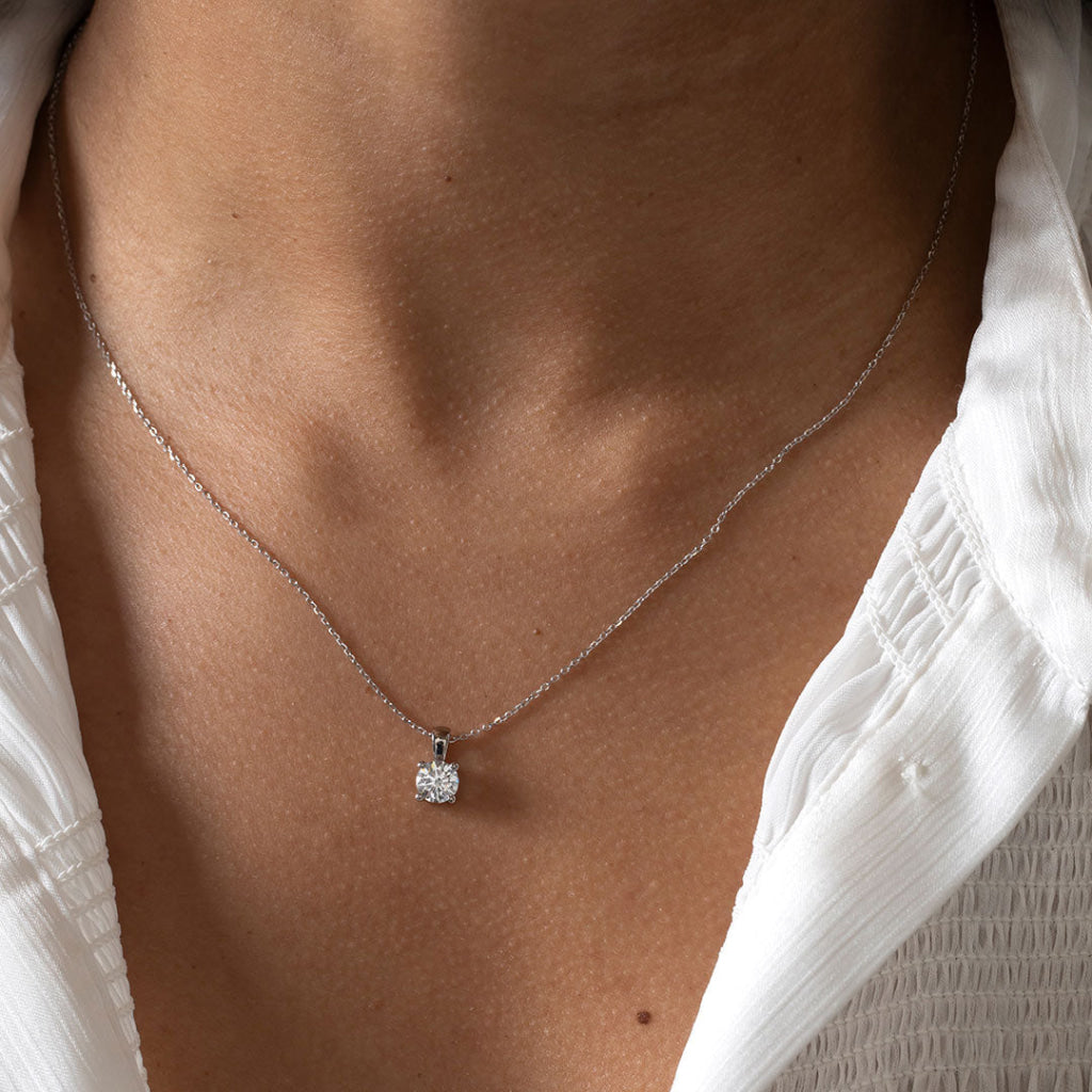 EVE - 0.75ct | Lab Grown Diamond Necklace in 18ct White