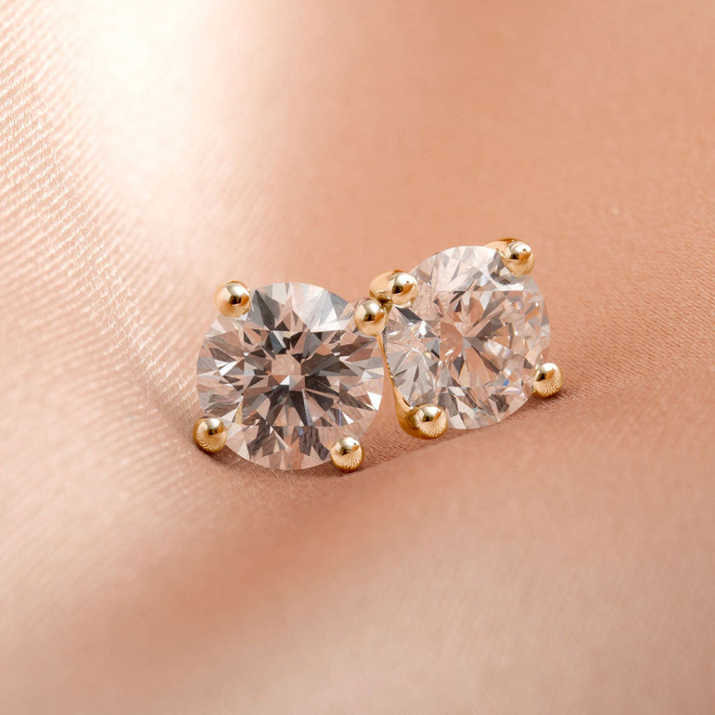 Eve - Diamond Studs 18ct Gold - 1.5ct | Lab Grown