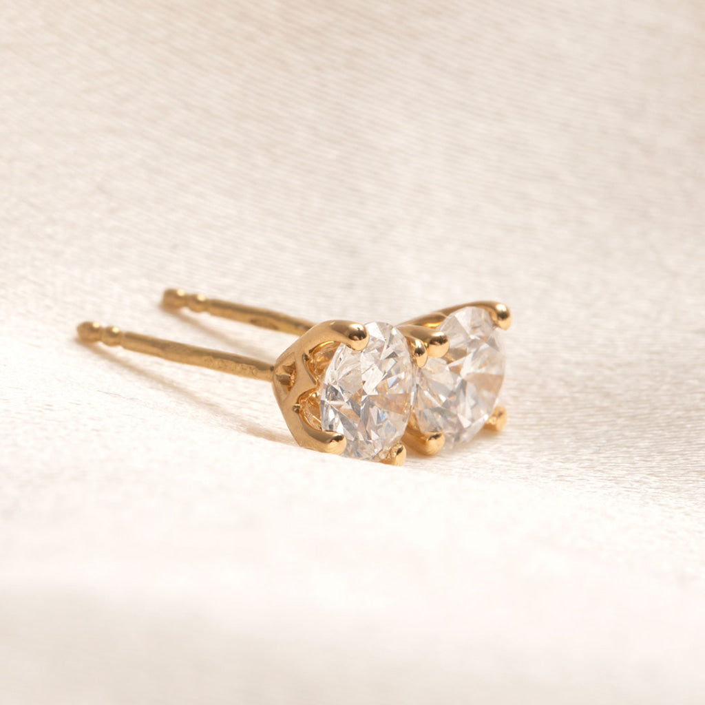 Eve - Diamond Studs 18ct Gold - 1.5ct | Lab Grown