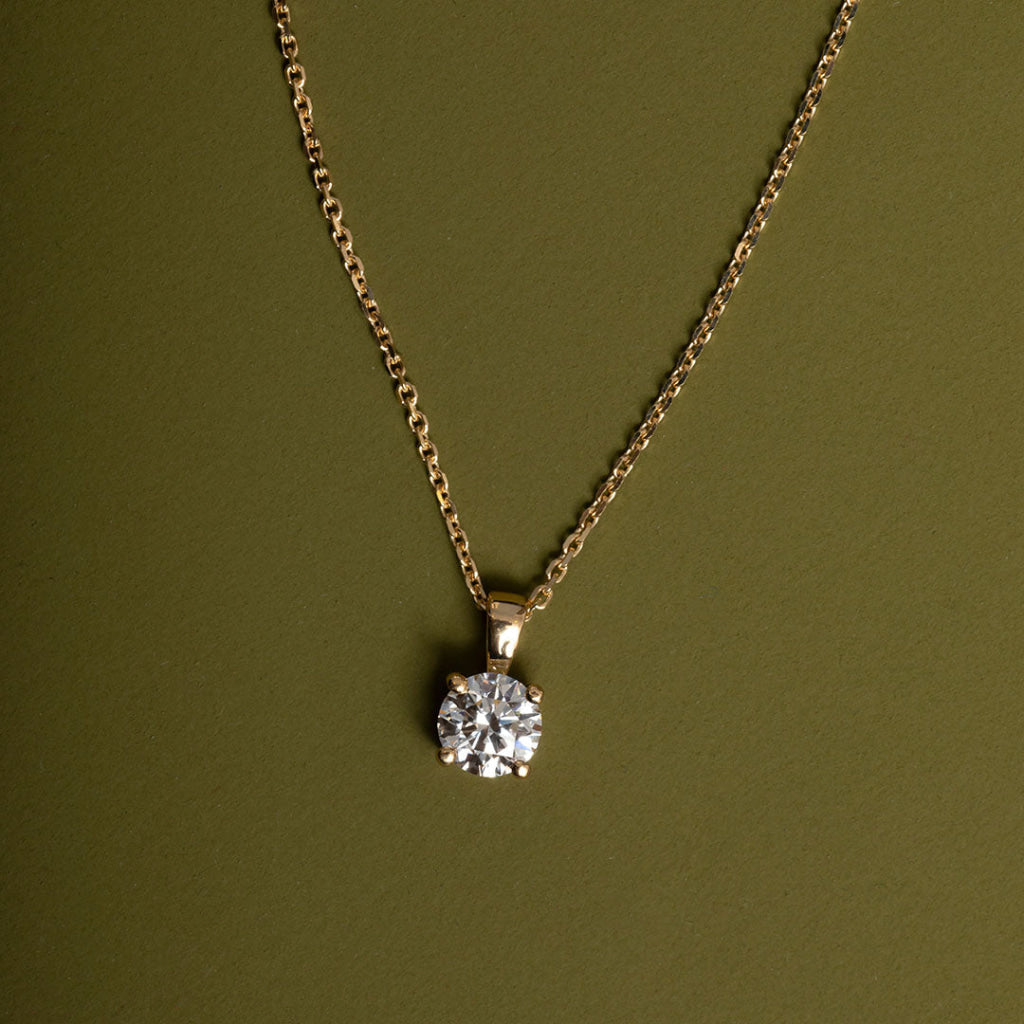 EVE 1ct | Lab Grown Diamond Necklace in 18ct Gold Necklace