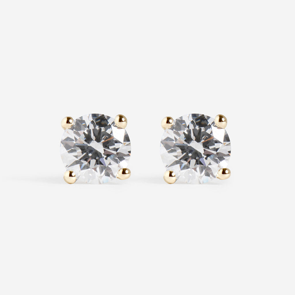 Eve - Diamond Studs 18ct Gold - 1ct | Lab Grown
