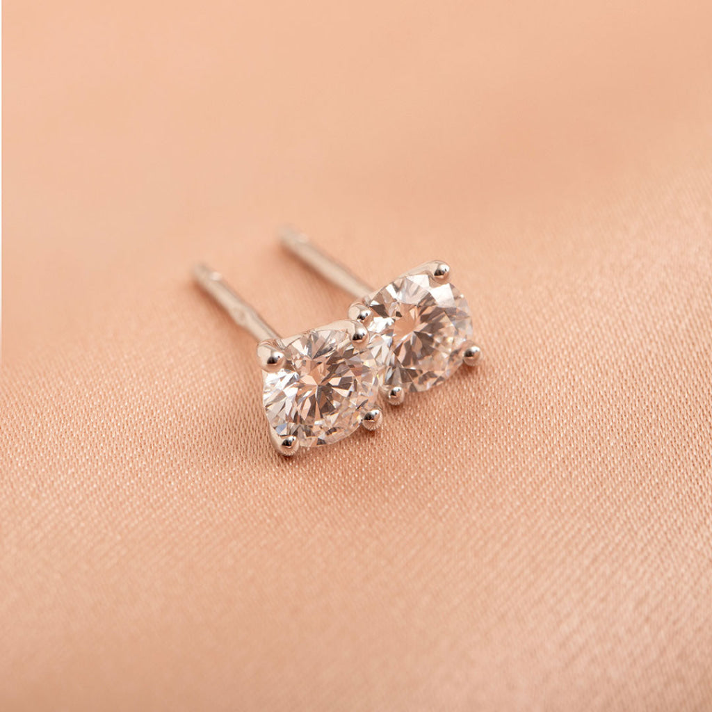 Eve - Diamond Studs 18ct White Gold 0.75 ct | Lab Grown