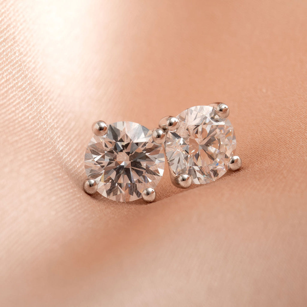 Eve - Diamond Studs 18ct White Gold 1.5ct | Lab Grown