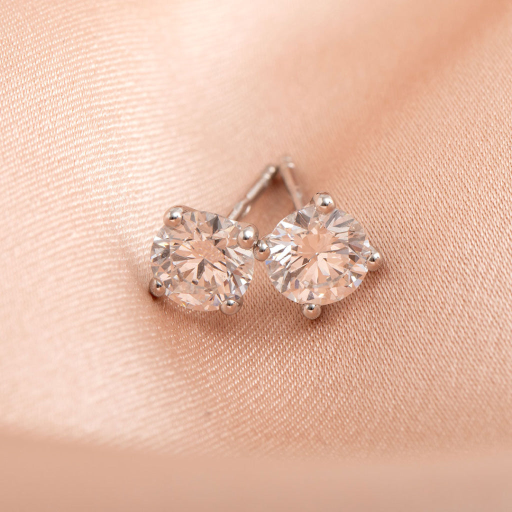 Eve - Diamond Studs 18ct White Gold 1ct | Lab Grown