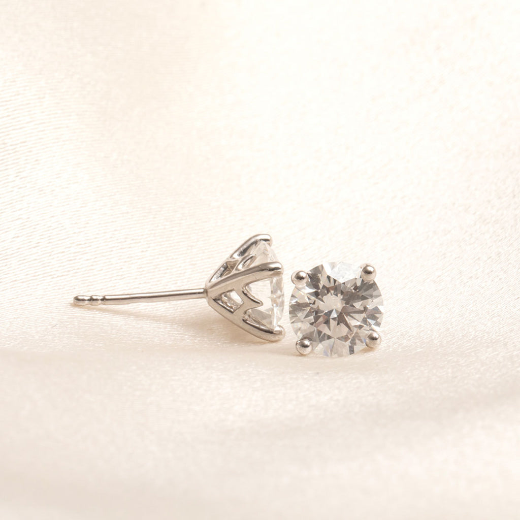 Eve - Diamond Studs 18ct White Gold - 3ct | Lab Grown