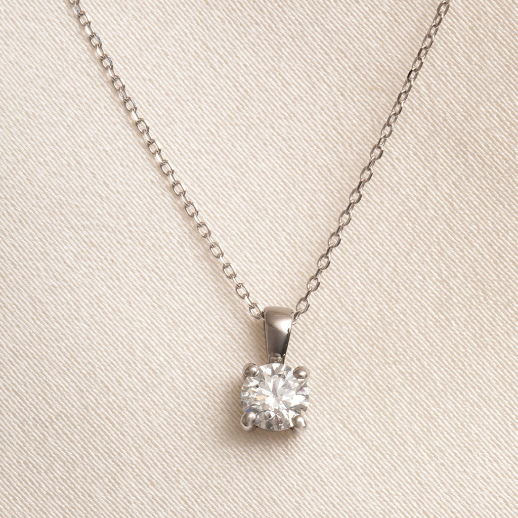 white gold diamond necklace 