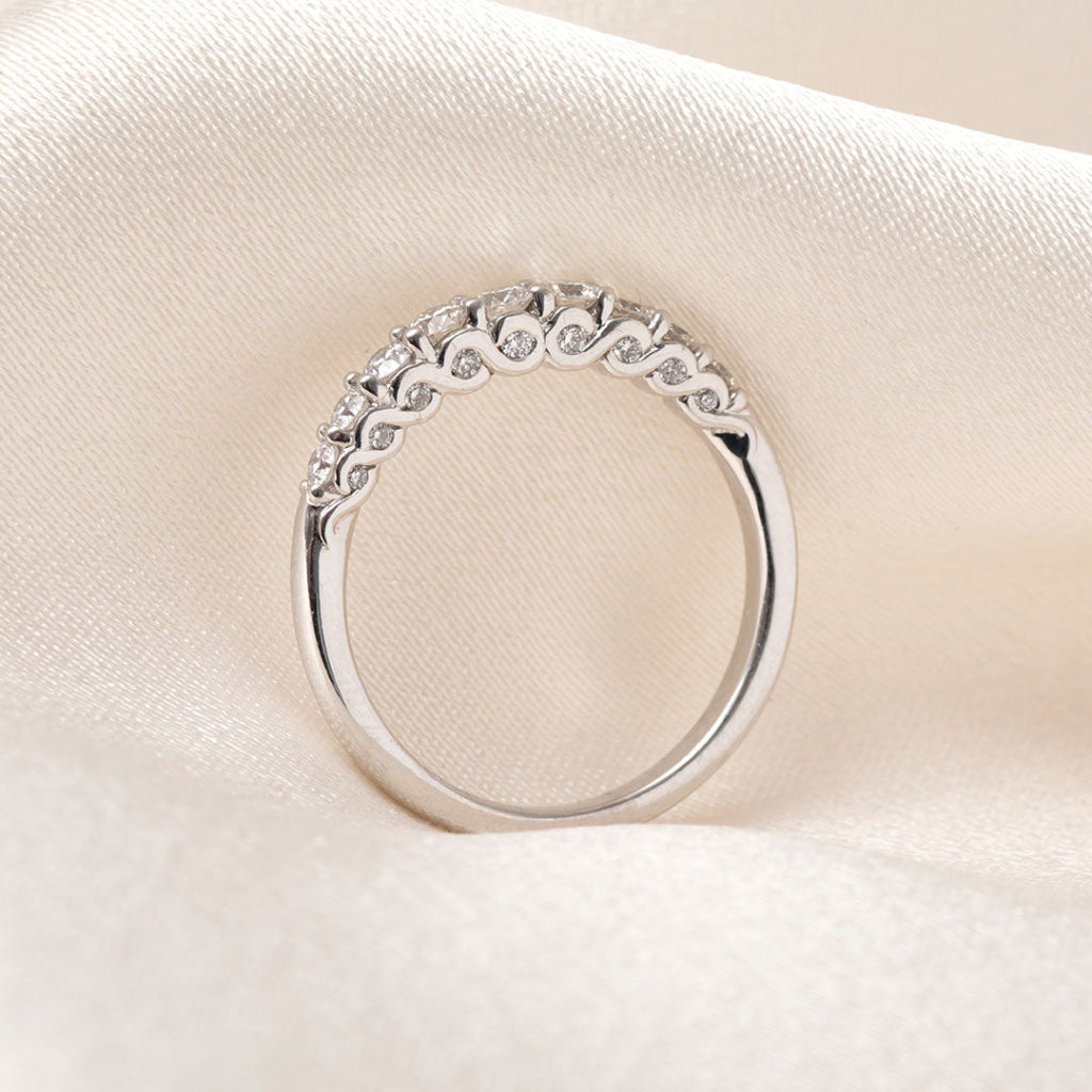 EVEREST | Diamond Eternity Ring in 18ct White Gold M Rings