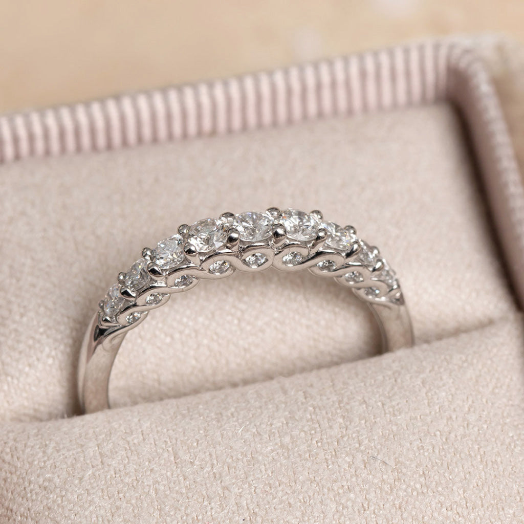 EVEREST | Diamond Eternity Ring in 18ct White Gold M Rings