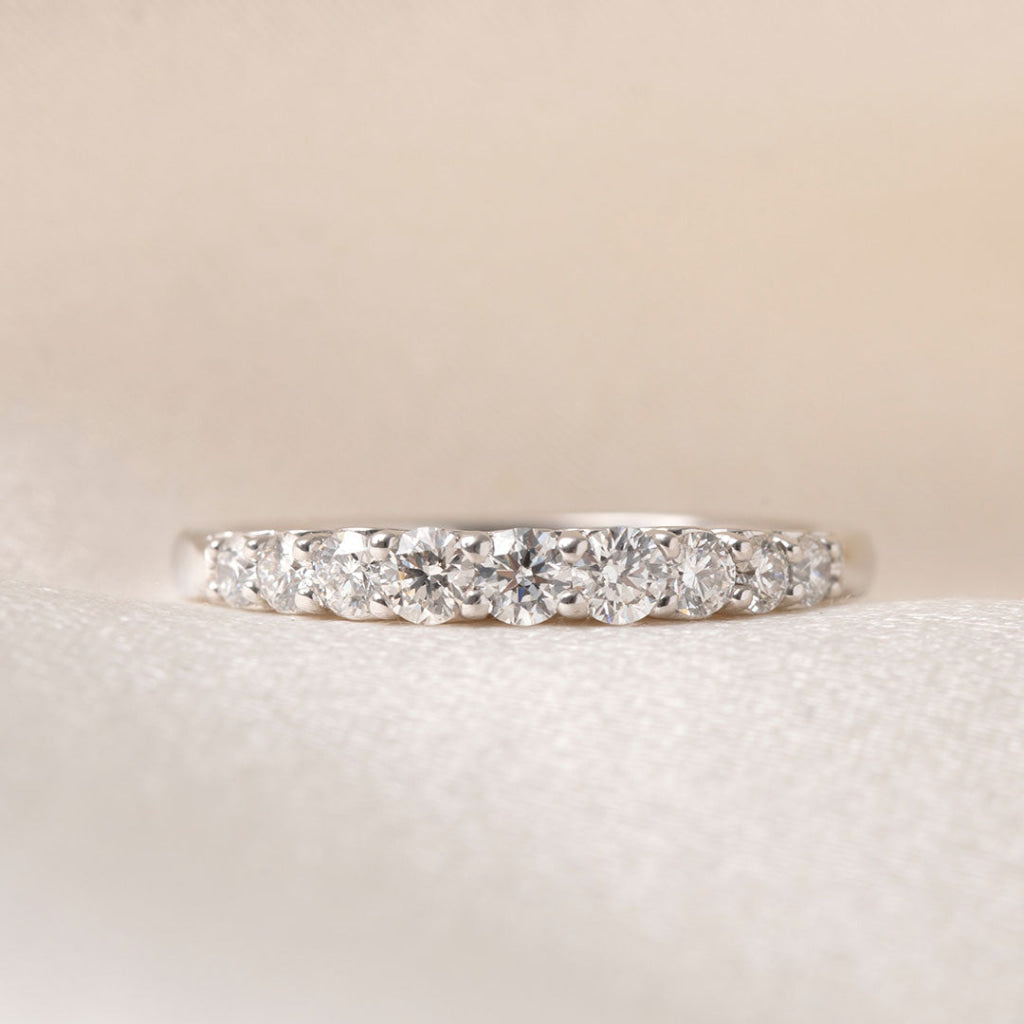 EVEREST | Diamond Eternity Ring in 18ct White Gold M Rings
