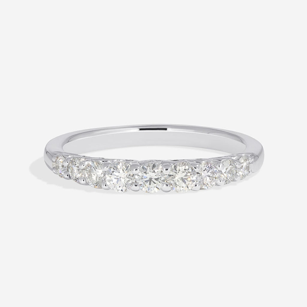 Everest - Diamond Eternity ring with diamond gallary