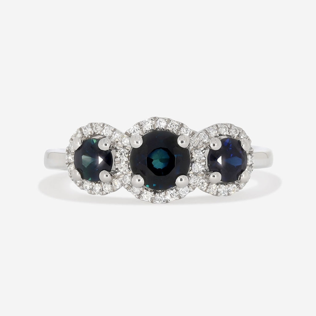 EZRA | Sapphire Diamond Ring - Rings