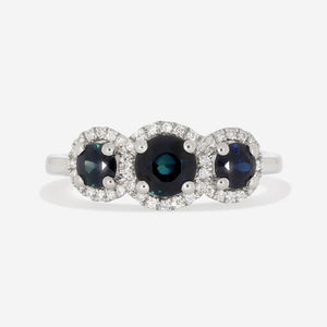 EZRA | Sapphire Diamond Ring