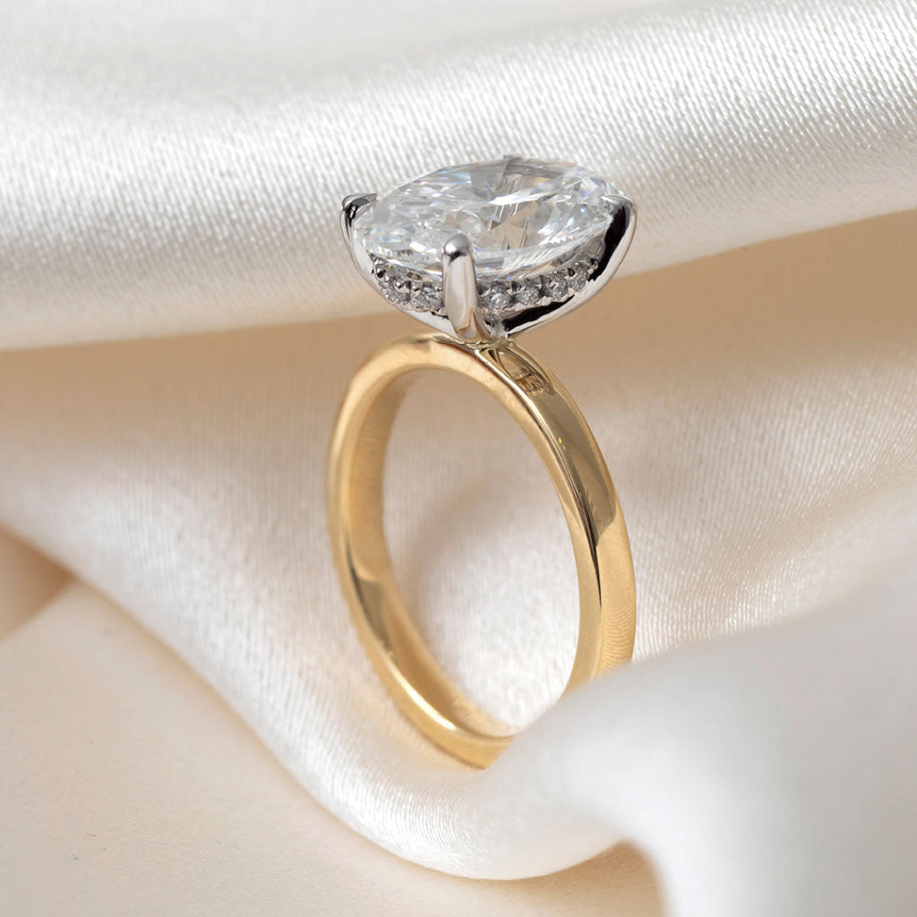 Monaco 4ct | Oval Solitaire Lab Grown Diamond Engagement