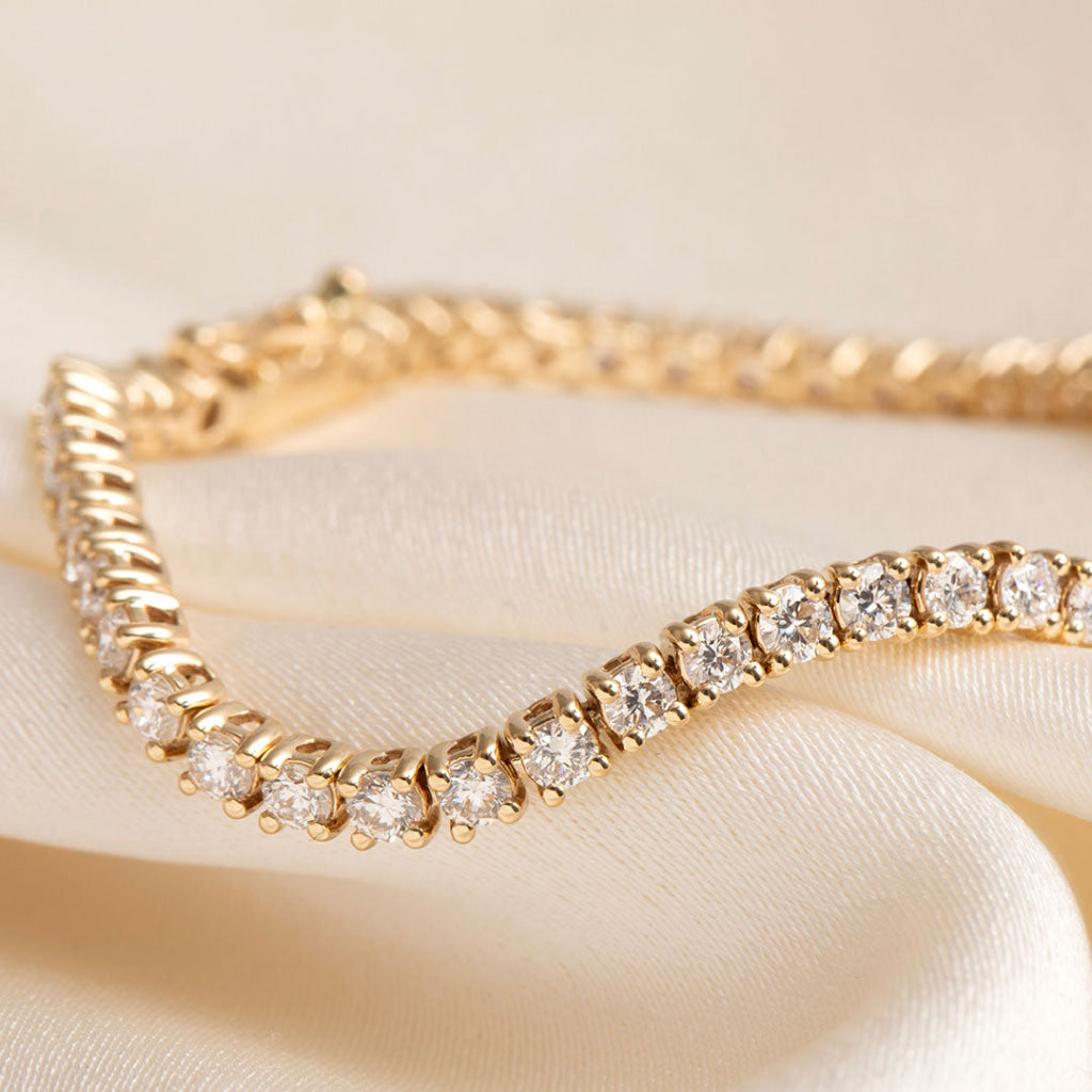 Faith - 3ct | 9ct Gold Lab Grown Tennis Bracelet - Bracelet