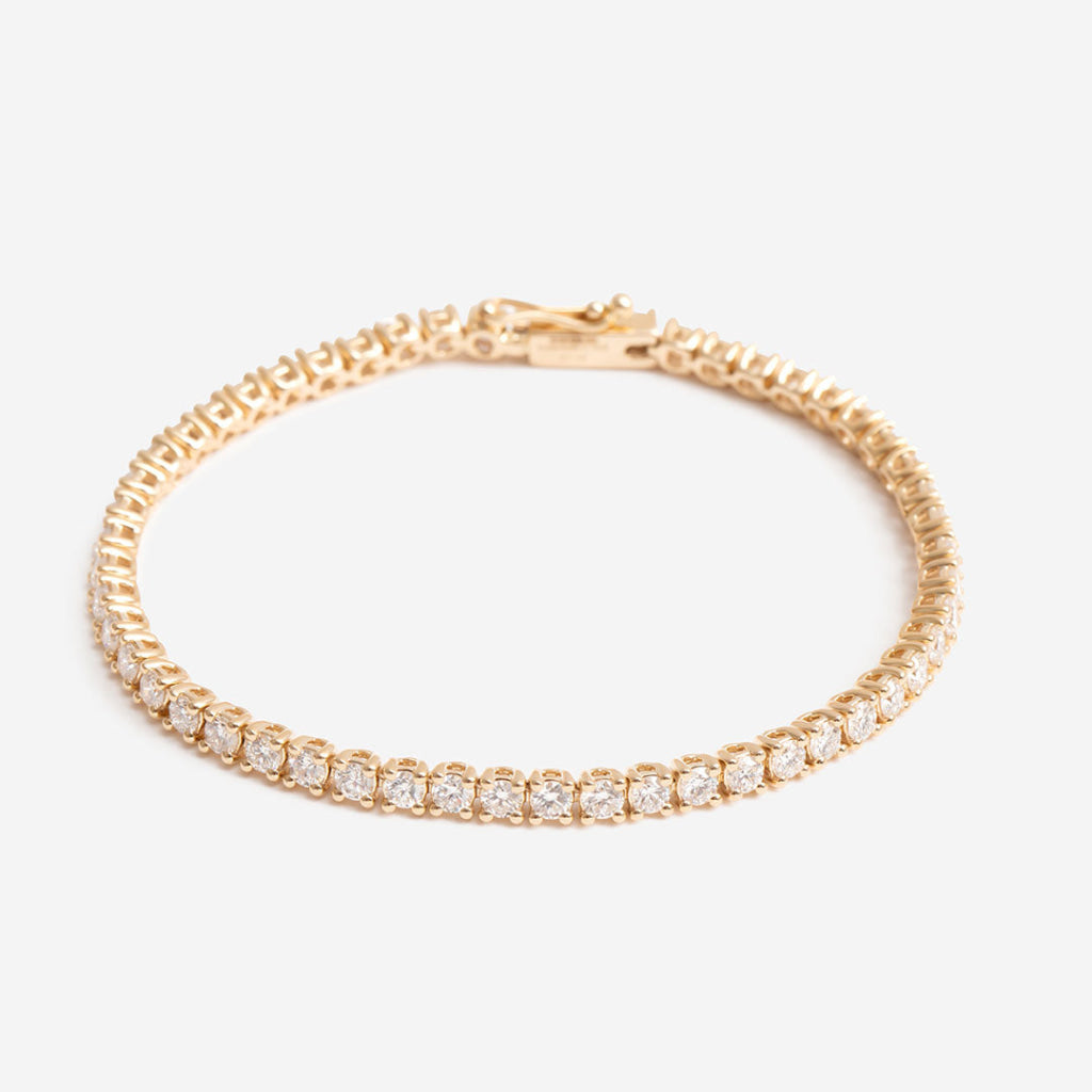 Faith - 5ct | 9ct Gold Lab Grown Tennis Bracelet - Bracelet