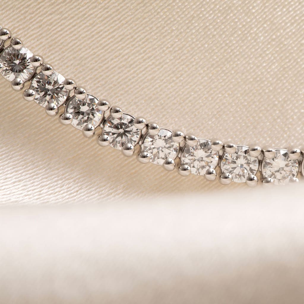 Faith - 5ct | 9ct White Gold Lab Grown Tennis Bracelet