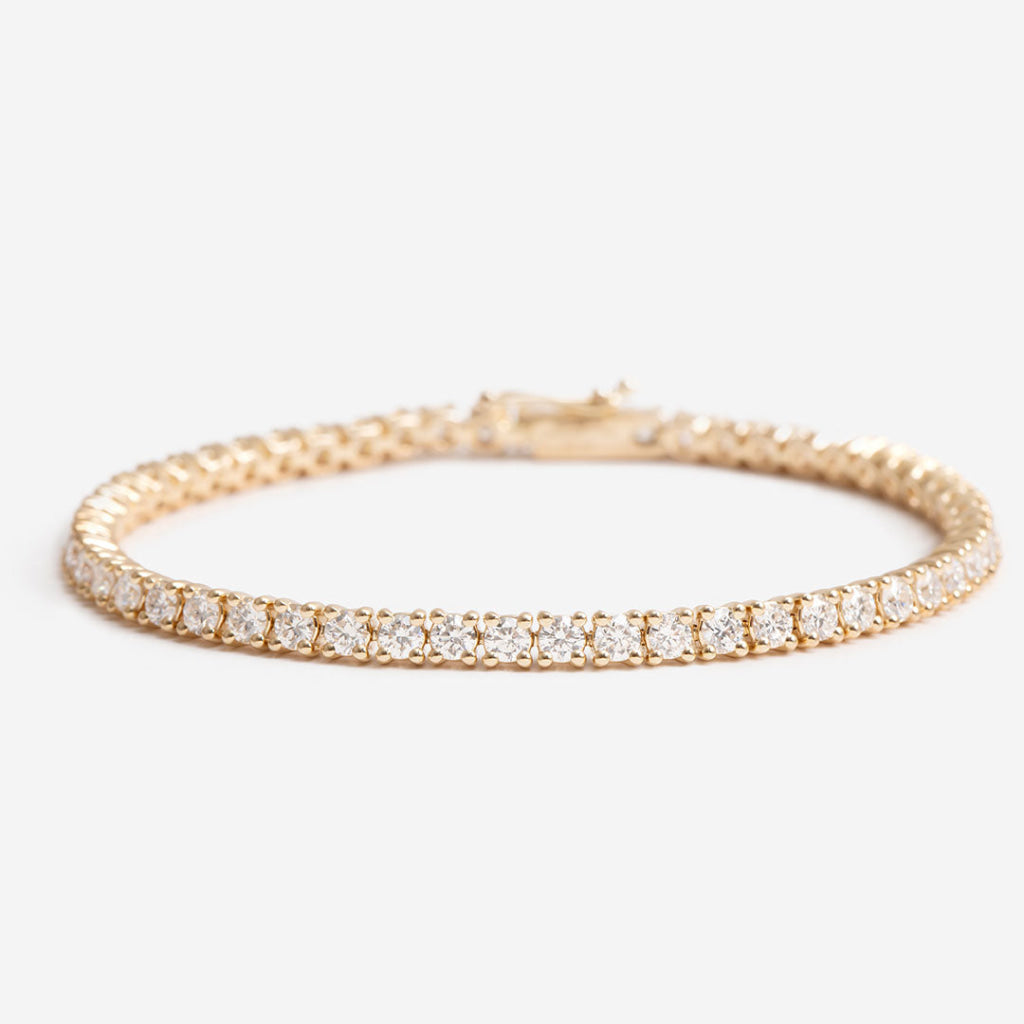 Faith - 5ct | 9ct Gold Lab Grown Tennis Bracelet - Bracelet
