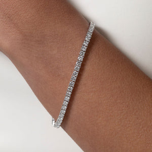 FAITH - 5ct | Lab Grown Diamond Tennis Bracelet in 9ct White Gold