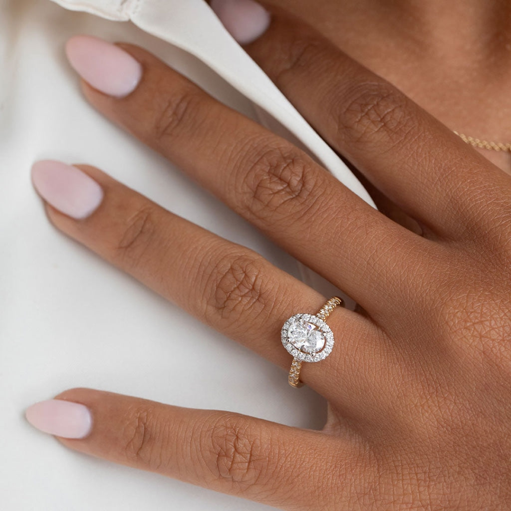Faith | Lab Grown Diamond Engagement Ring - Model