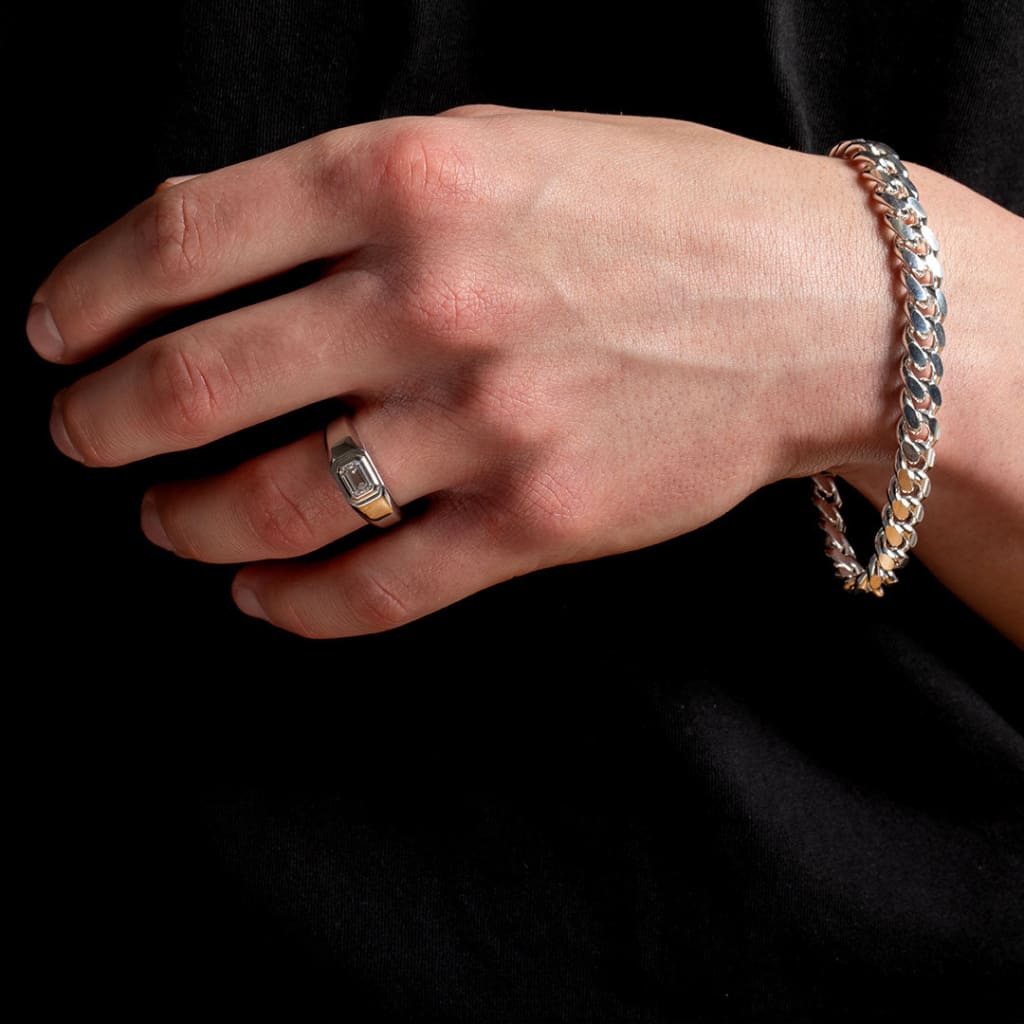 Gents Curb Bracelet | Sterling Silver - Bracelet