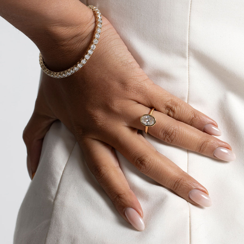 FARAH 2ct Oval | Diamond Engagement Ring Lab Grown - Rings