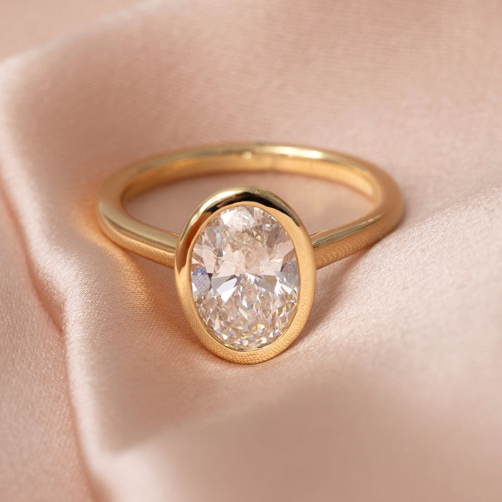 FARAH 2ct Oval | Diamond Engagement Ring Lab Grown - Rings