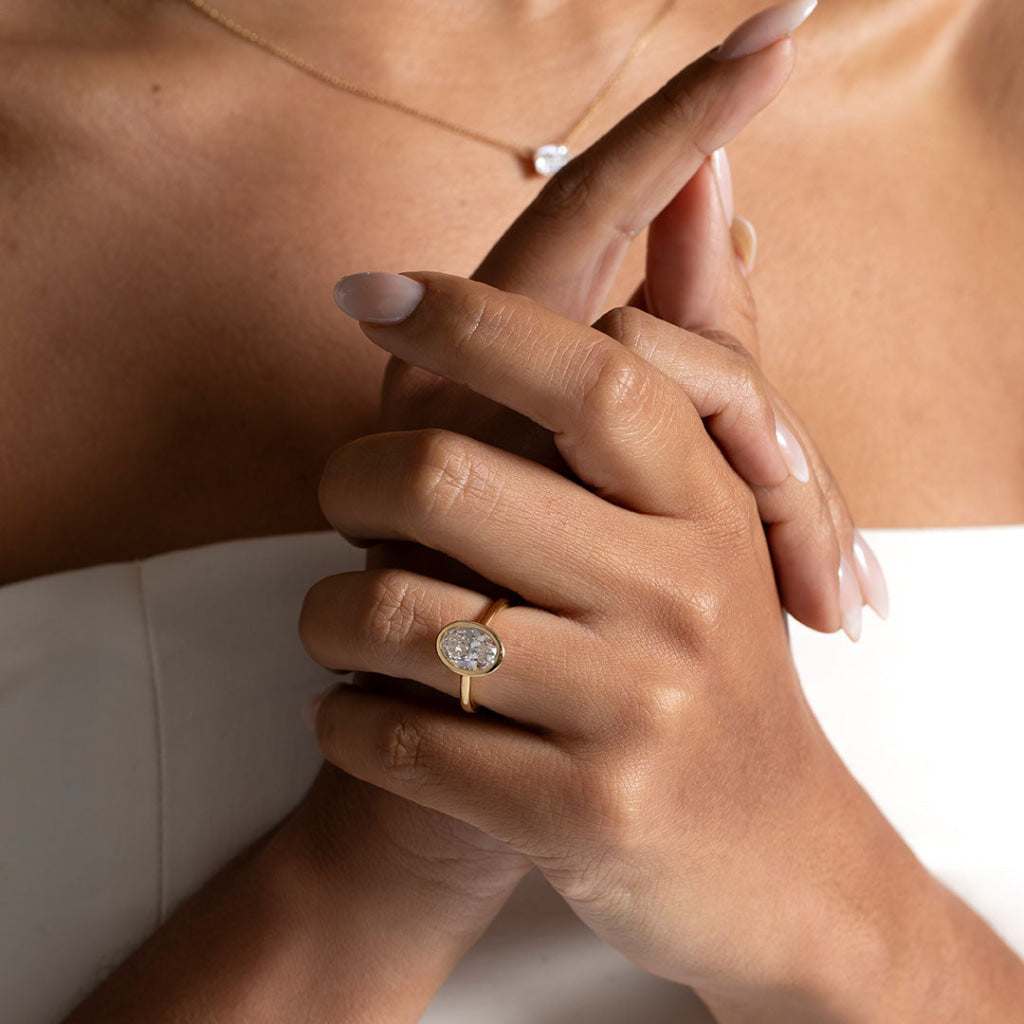 FARAH 2ct Oval | Diamond Engagement Ring Lab Grown - Rings