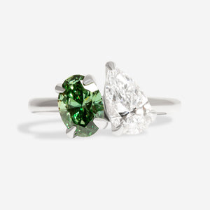 FAUNA 2ct | Toi Et Moi Lab Grown Diamond Engagement Ring in Platinum