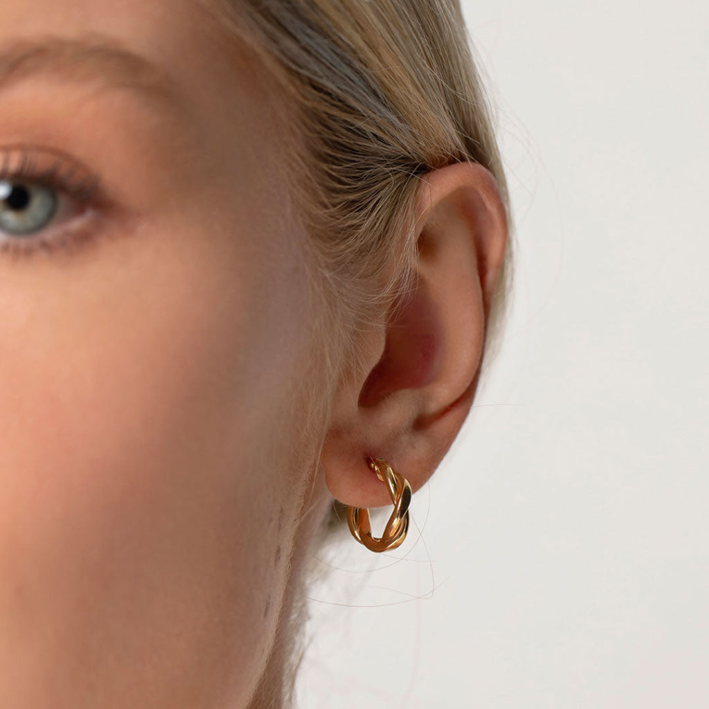 Fierce Hoop Earrings 10mm | 9ct Gold - Earrings