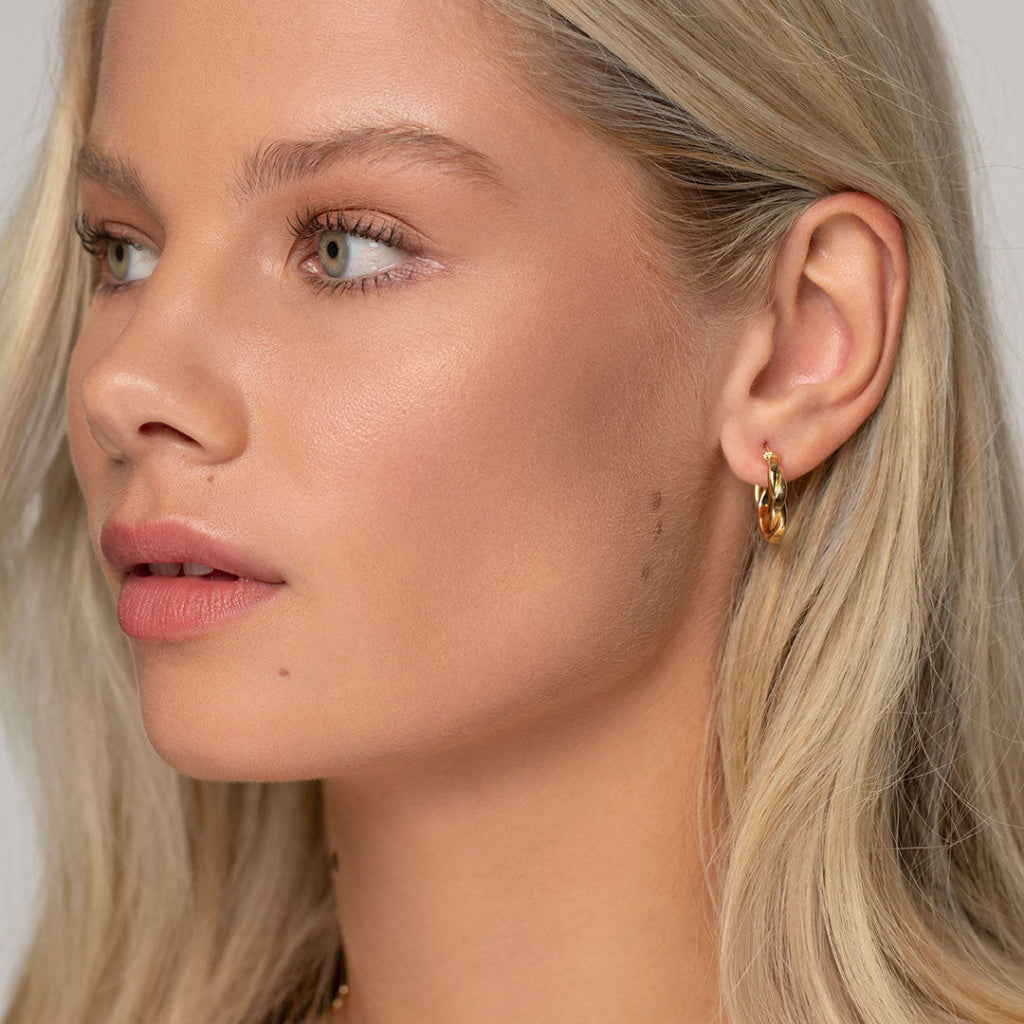 Fierce Hoop Earrings 15mm | 9ct Gold - Earrings