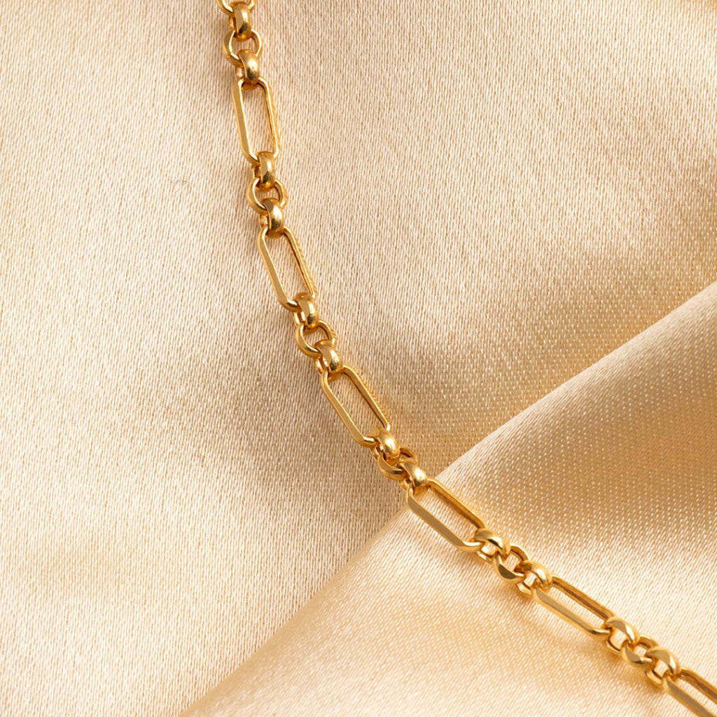 Figaro Belcher Necklace | 9ct Gold - Necklace