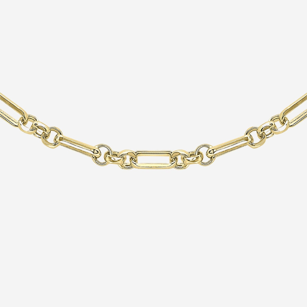 Figaro Belcher Necklace | 9ct Gold - Necklace
