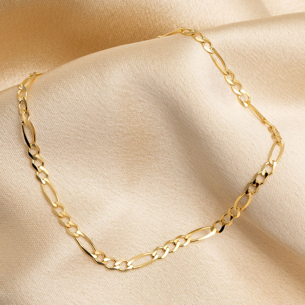 Figaro Bracelet | 9ct Gold