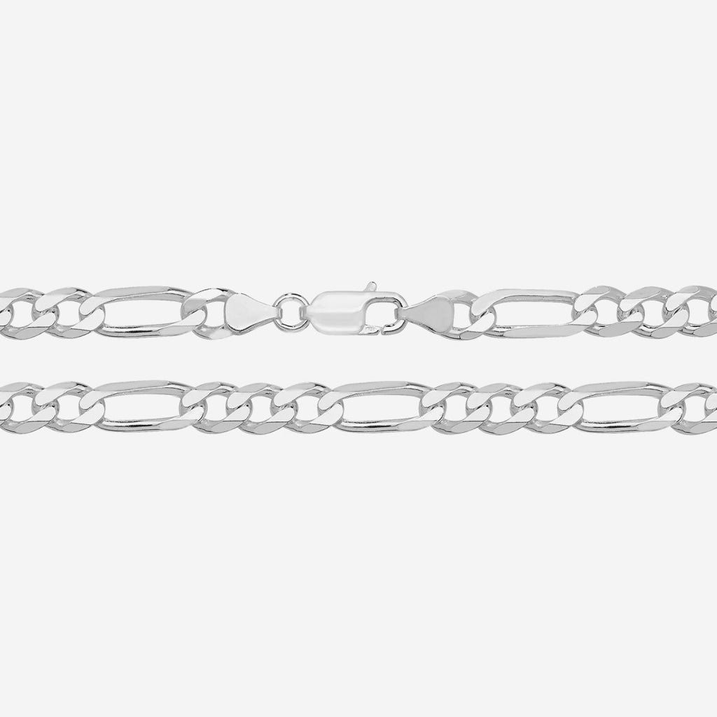 Figaro Chain - 8mm | Sterling Silver