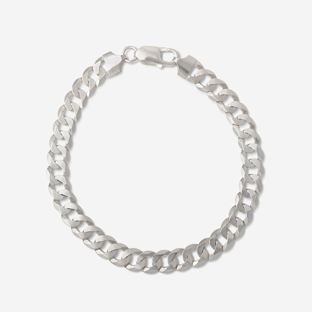 Fintan | 8’’ Silver Curb Bracelet - Bracelet