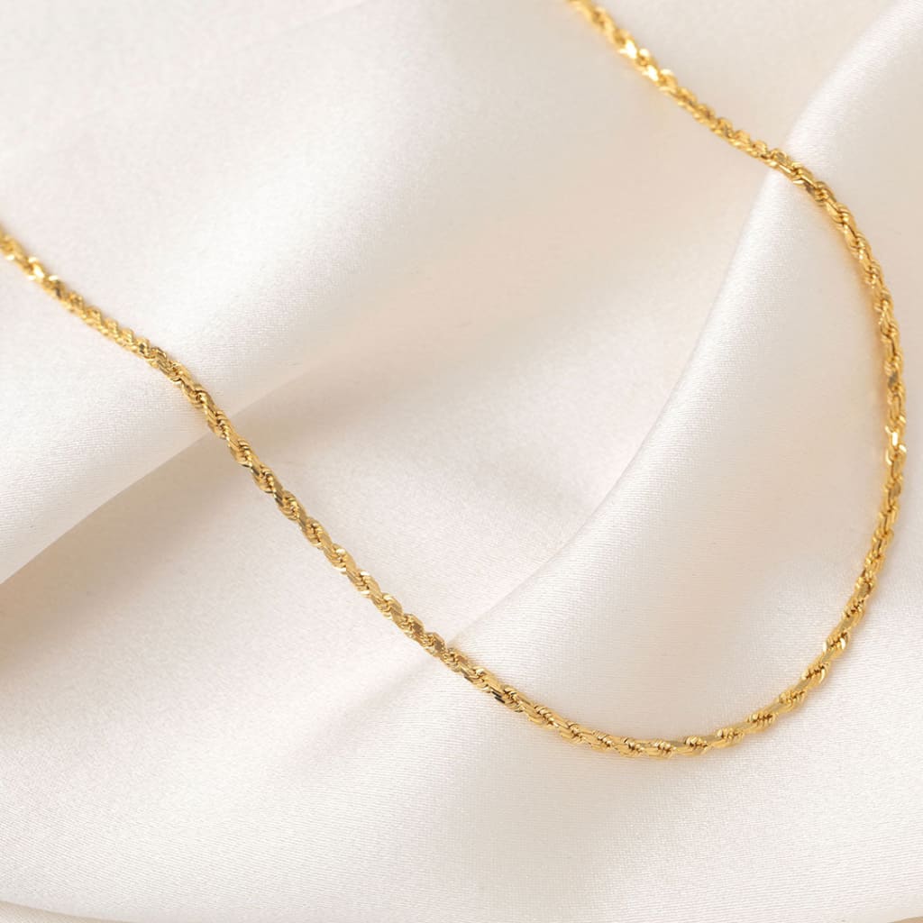 Fisher Necklace 18’’ | 9ct Gold Solid Link Chain - 18’’