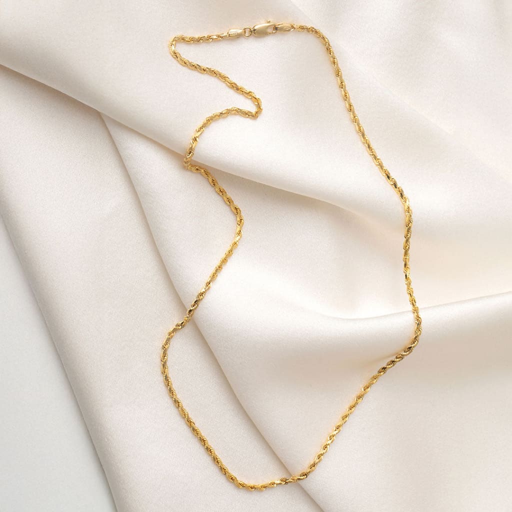 Fisher Necklace 18’’ | 9ct Gold Solid Link Chain - 18’’