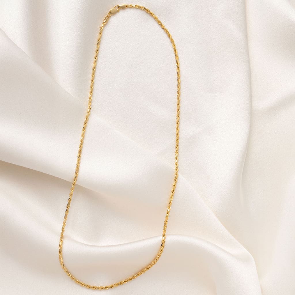 Fisher Necklace 18’’ | 9ct Gold Solid Link Chain - 18’’