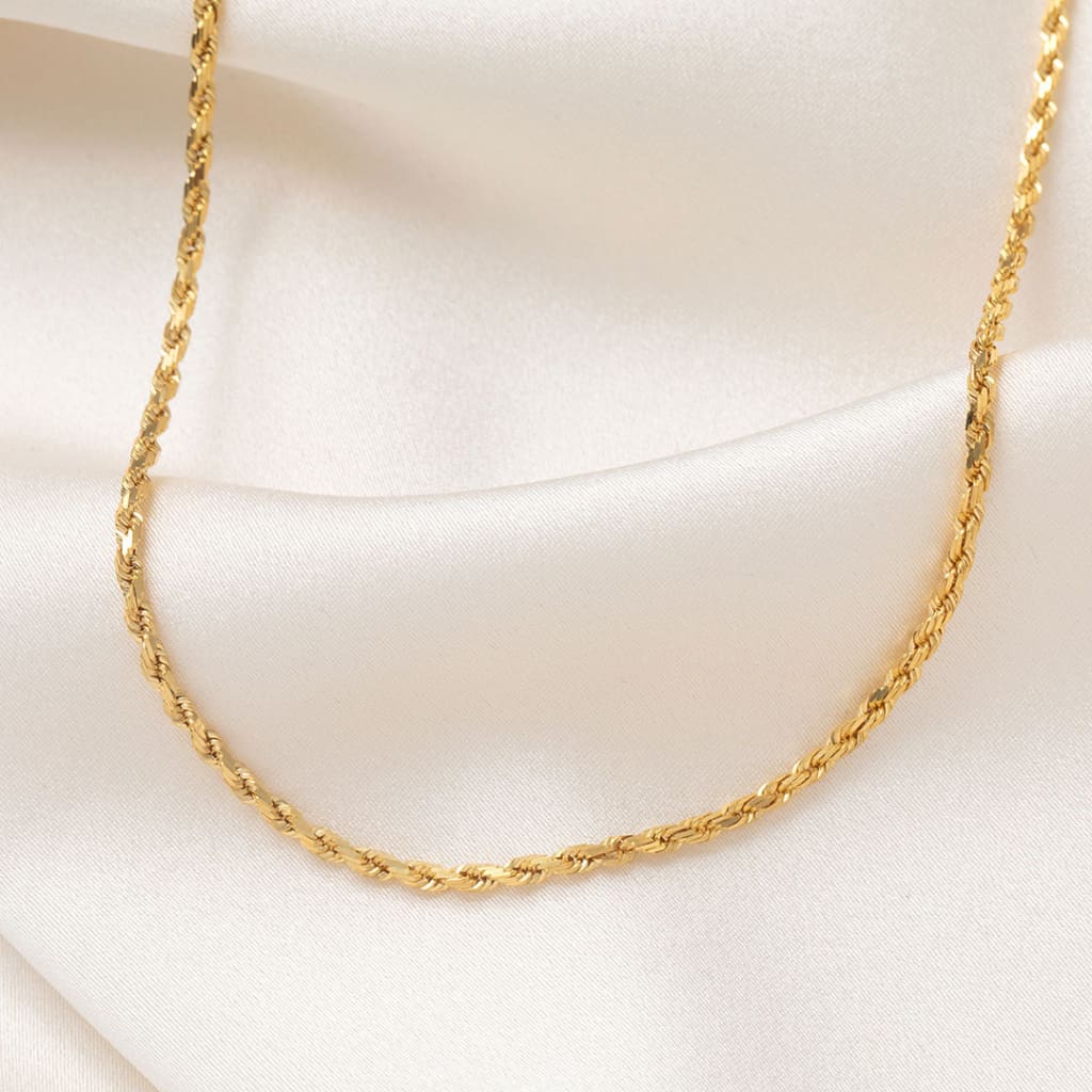 Fisher Necklace 18’’ | 9ct Gold Solid Link Chain - 18’’