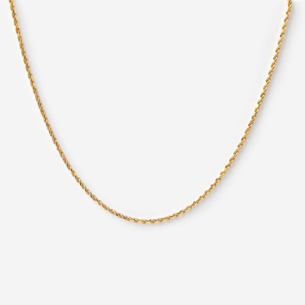 Fisher Necklace 18’’ | 9ct Gold Solid Link Chain - 18’’