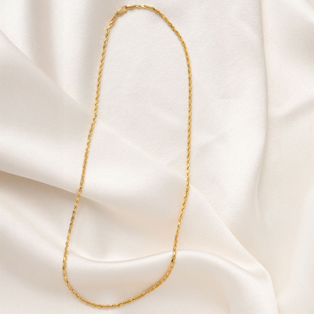 Fisher Necklace 18’’ | 9ct Gold Solid Link Chain - 18’’