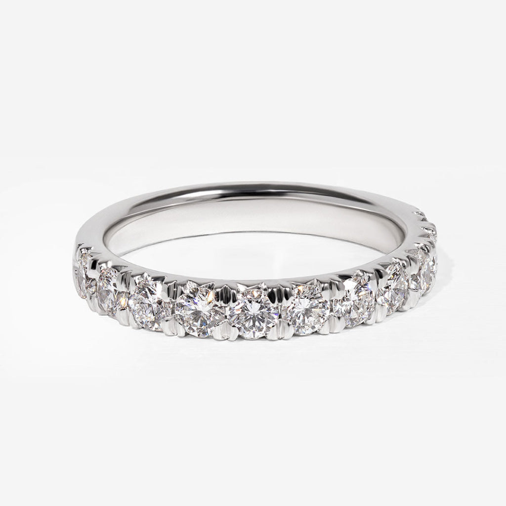Fishtail 0.50ct | Lab Grown Diamond Eternity Ring in 18ct White Gold
