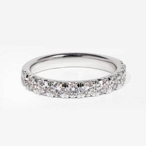 Fishtail 0.50ct | Lab Grown Diamond Eternity Ring in 18ct White Gold